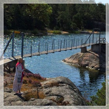 suspension bridge in Stendörren Naturreservat