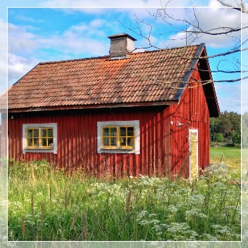 Swedens' country side, red house